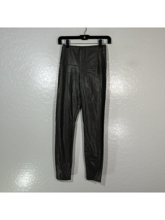 Wilfred Free Pants - Wilfred Free Leggings Womens S Gray Faux Leather High Rise Ankle Pull On Pants